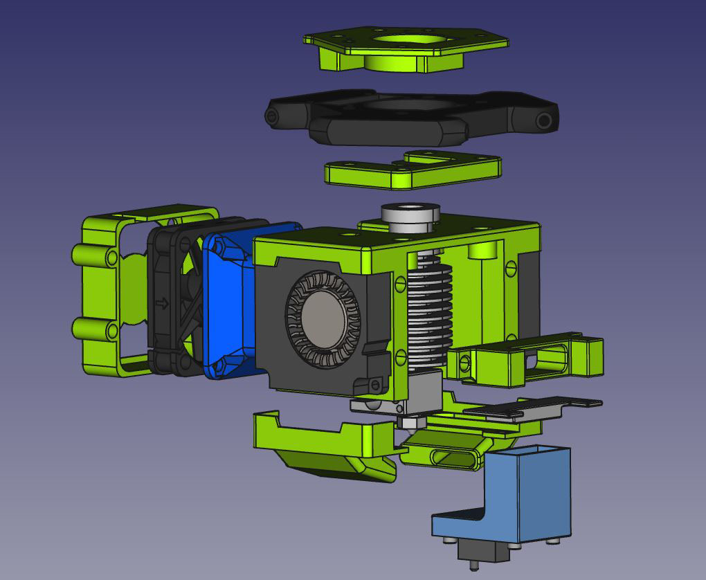 Fusiology_Kossel_Toolhead_3.4_E3D_V6_hotend_assembly_perspective_back_right Fusiology_Kossel_Toolhead_3.4_E3D_V6_hotend_assembly_perspective_back_right